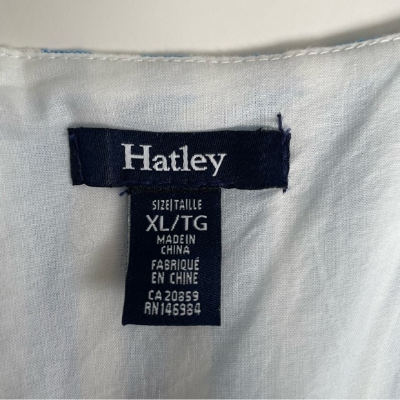 Hatley Isla Linen Dress XL French Stripes Blue White Cruise Resort Party - Picture 8 of 14